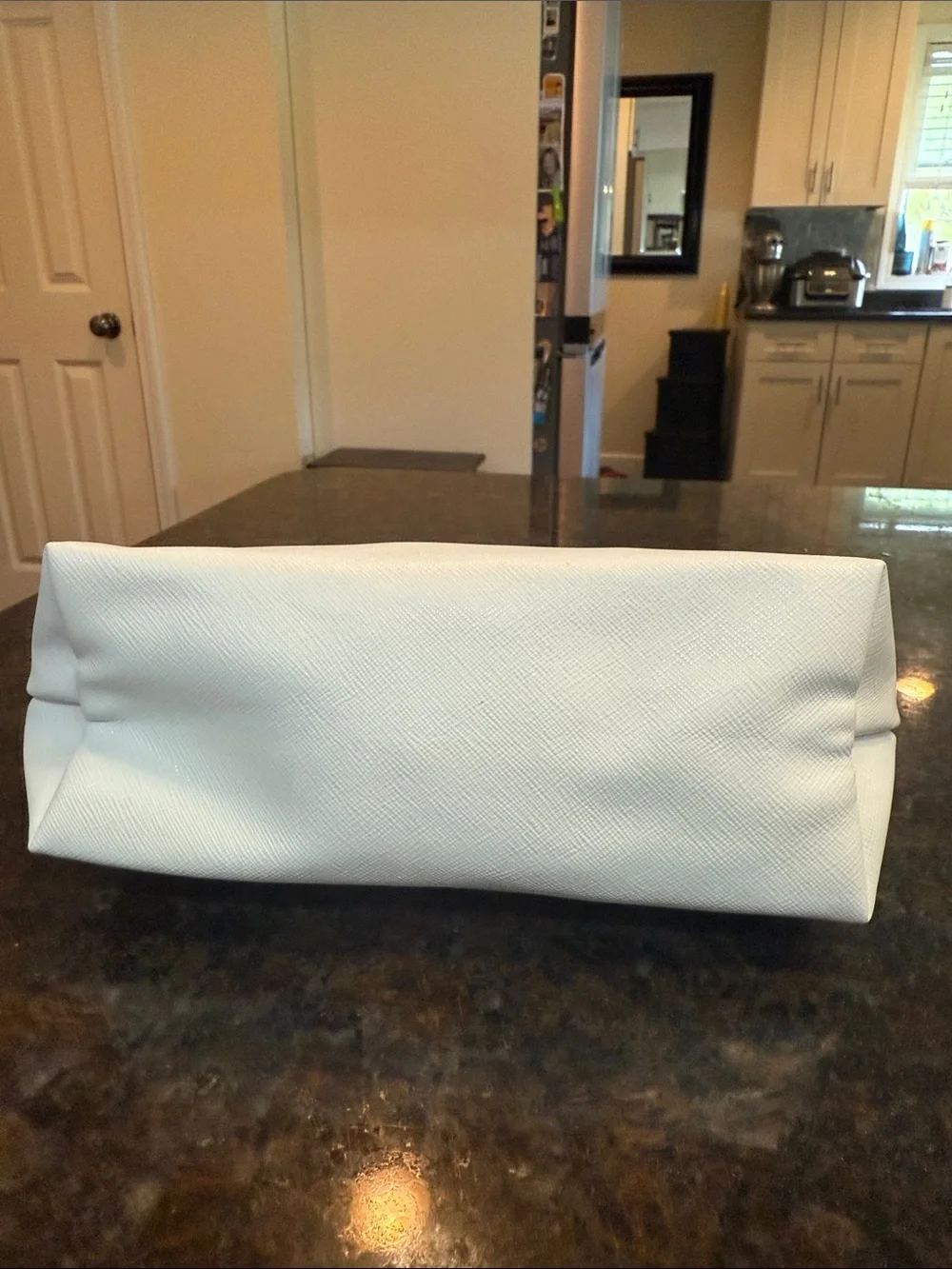 Clarisonic White Cosmetic Pouch with Red Heart Keith Haring Design